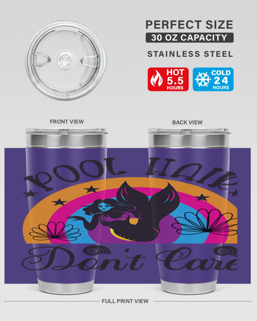 Pool hair dont care 541#- mermaid- Tumbler