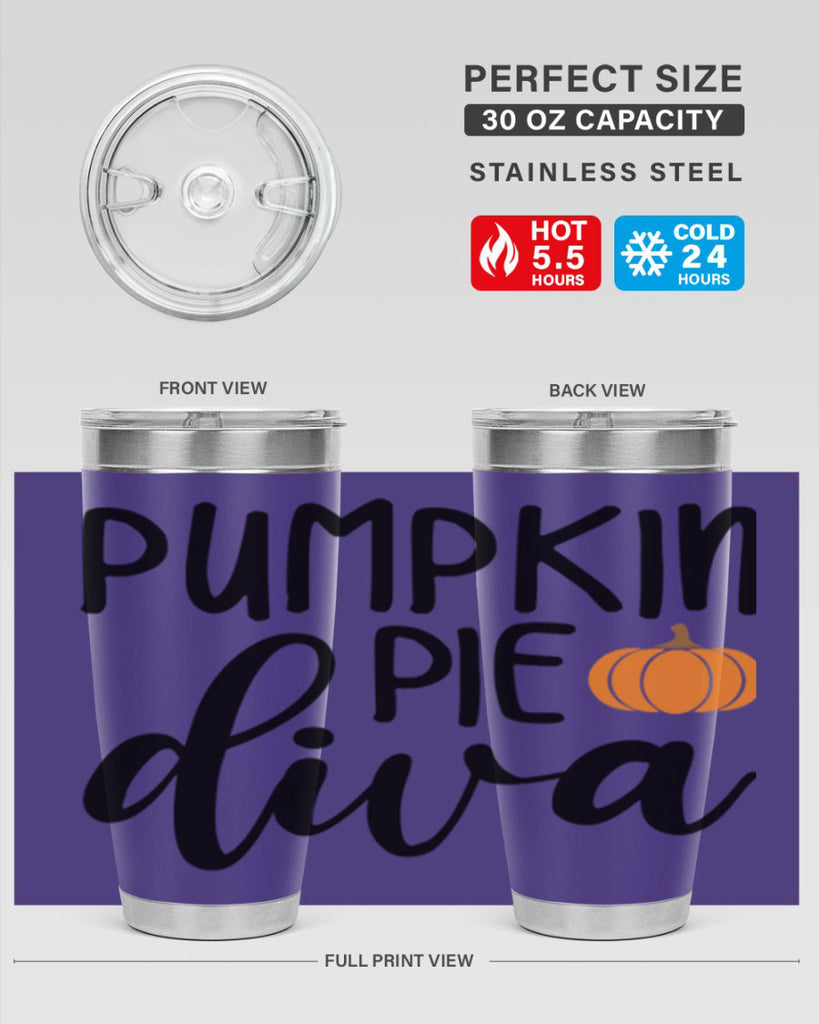 Pumpkin Pie Diva 532#- fall- Tumbler
