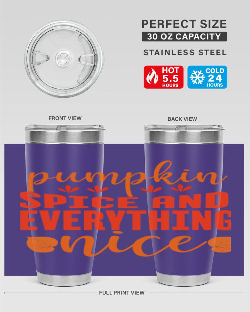 Pumpkin Spice And Everything Nice Design 535#- fall- Tumbler
