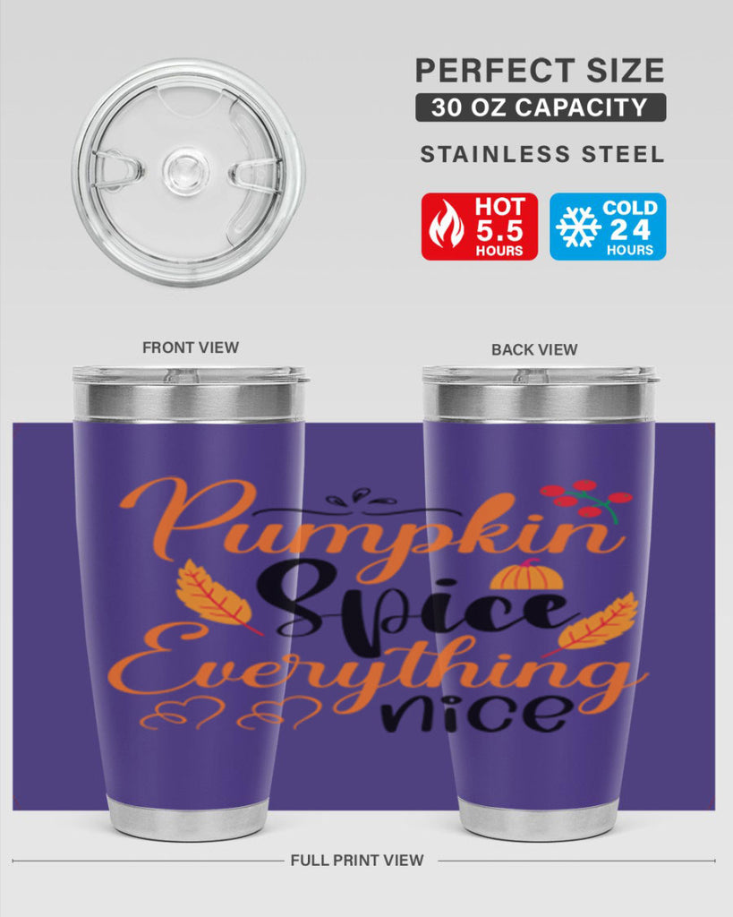 Pumpkin Spice Everything Nice 543#- fall- Tumbler