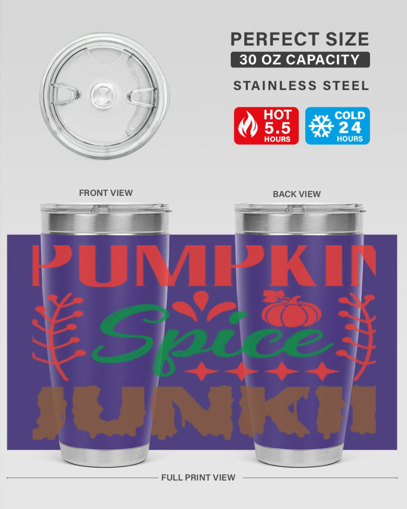 Pumpkin Spice Junkie 547#- fall- Tumbler
