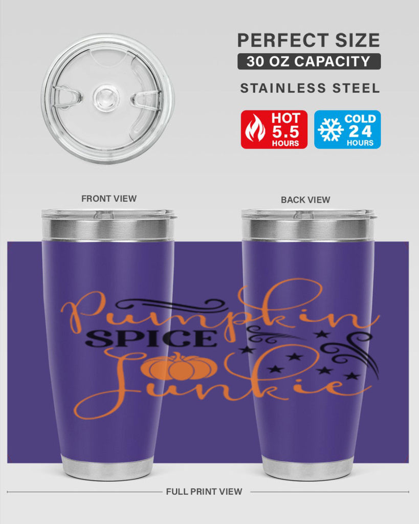 Pumpkin Spice Junkie 549#- fall- Tumbler