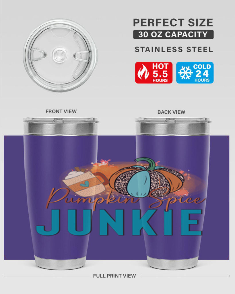 Pumpkin Spice Junkie 550#- fall- Tumbler