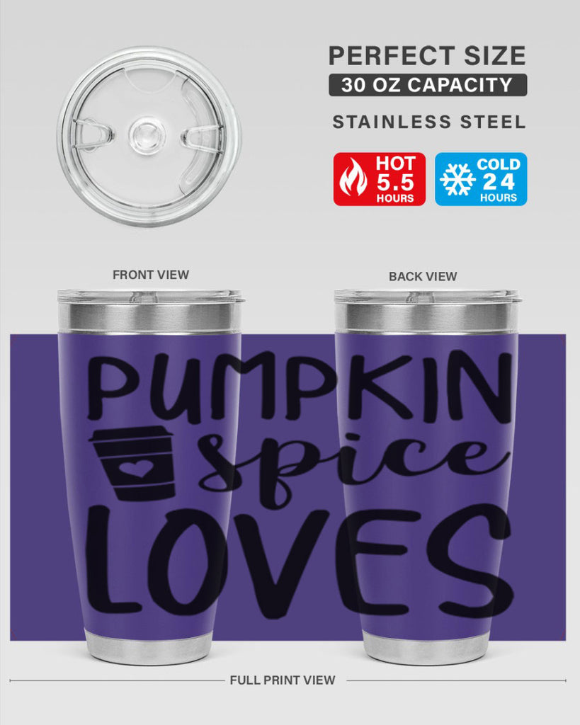 Pumpkin Spice Loves 555#- fall- Tumbler