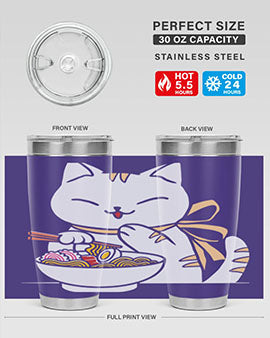 Ramen Cat Kawaii Anime Tee Japanese 280#- anime- Tumbler