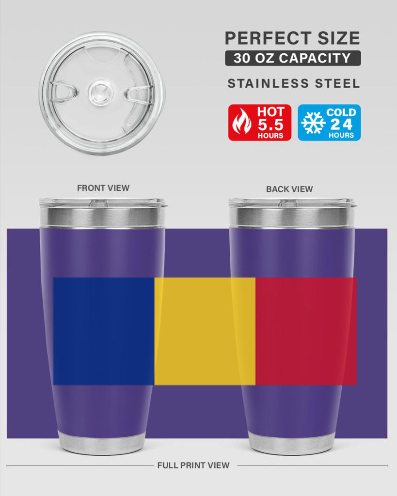 Romania 55#- world flags- Tumbler