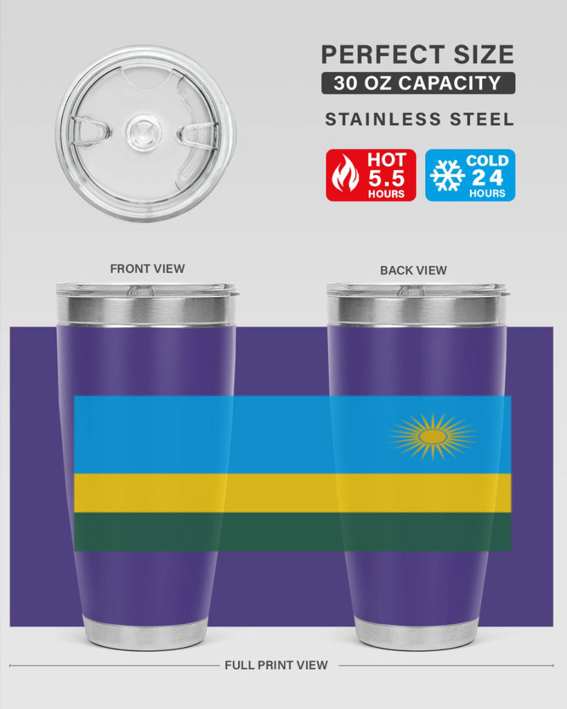 Rwanda 53#- world flags- Tumbler