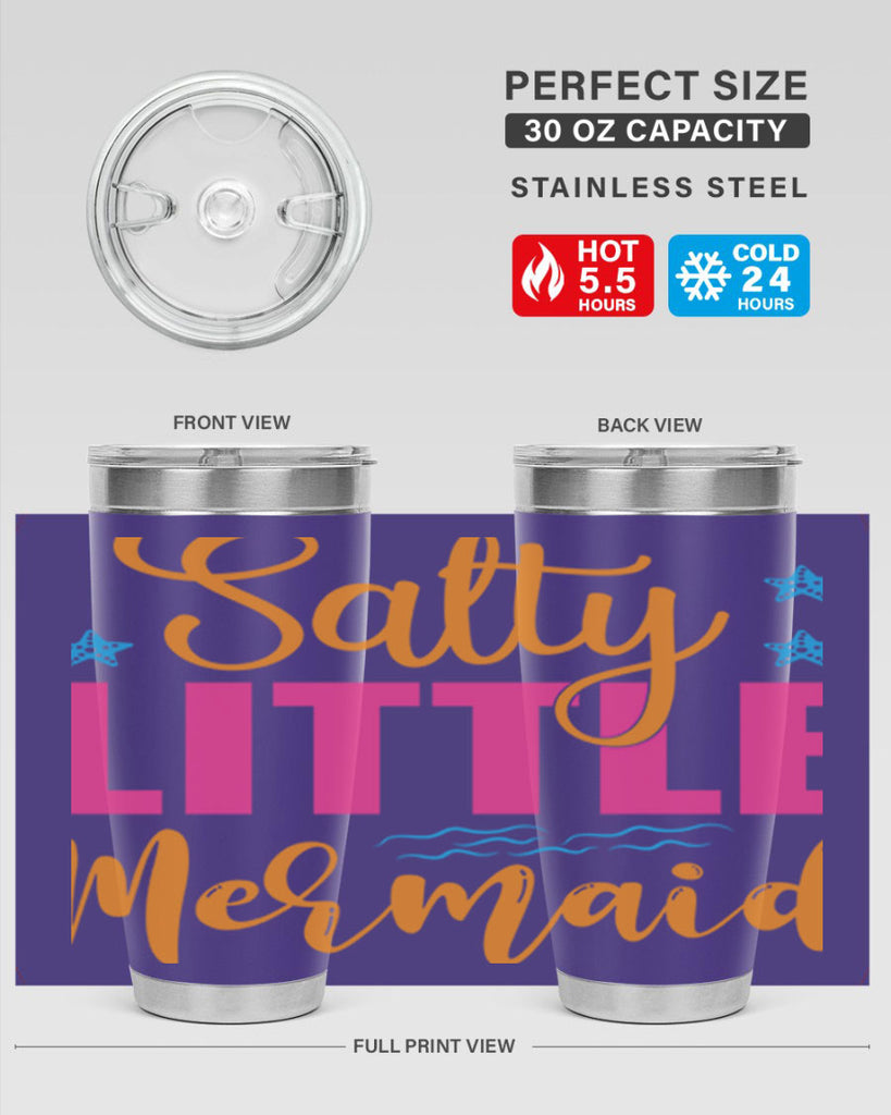 Salty Little Mermaid Design 574#- mermaid- Tumbler