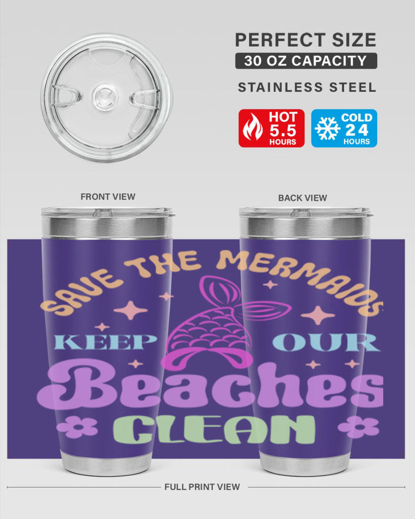 Save The Mermaids Keep Our 577#- mermaid- Tumbler