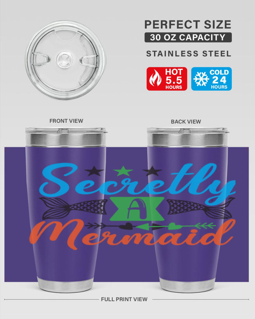 Secretly A Mermaid 582#- mermaid- Tumbler