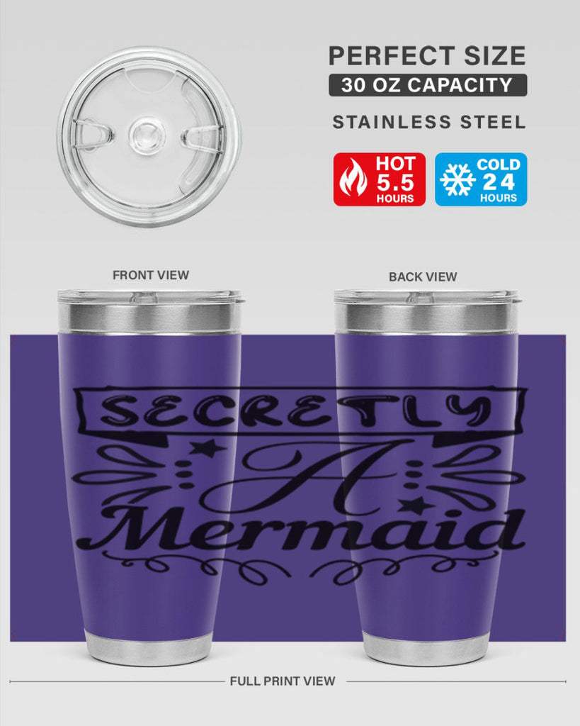 Secretly a mermaid 579#- mermaid- Tumbler