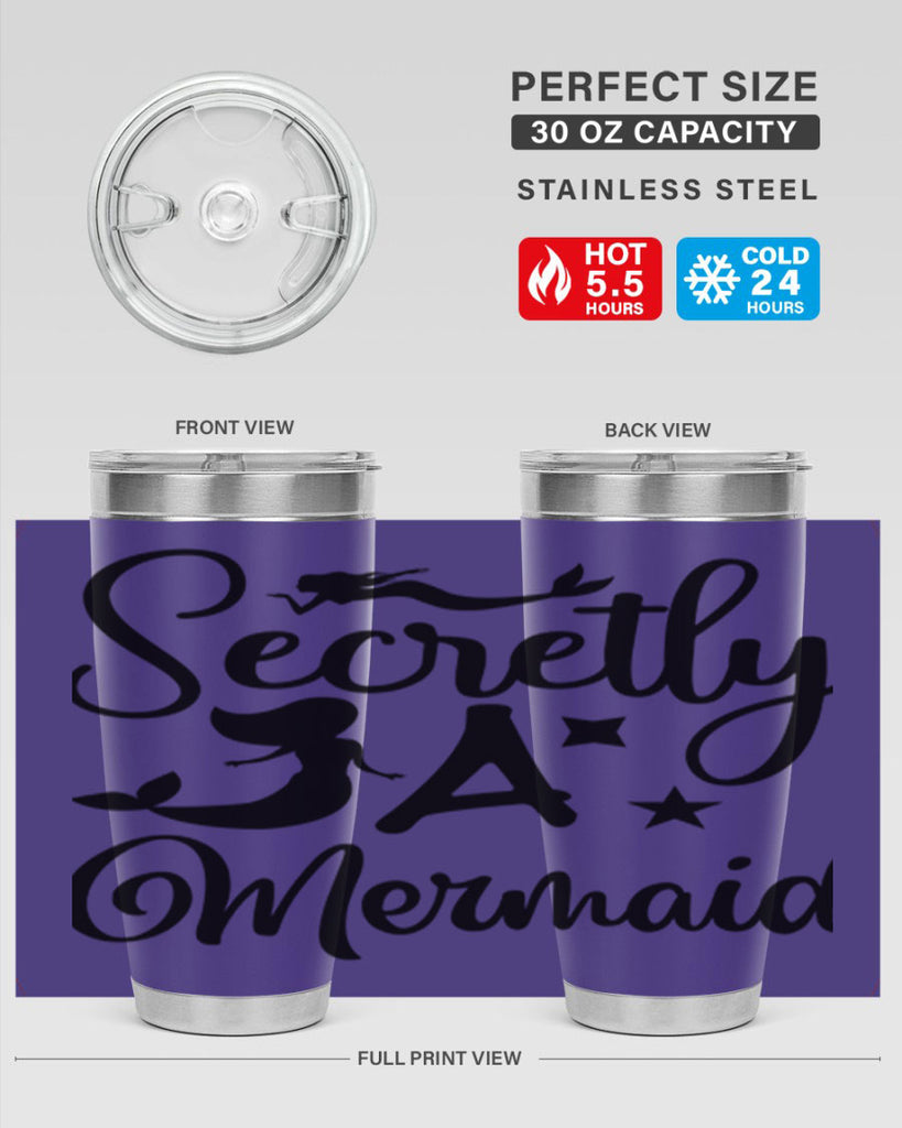 Secretly a mermaid 580#- mermaid- Tumbler