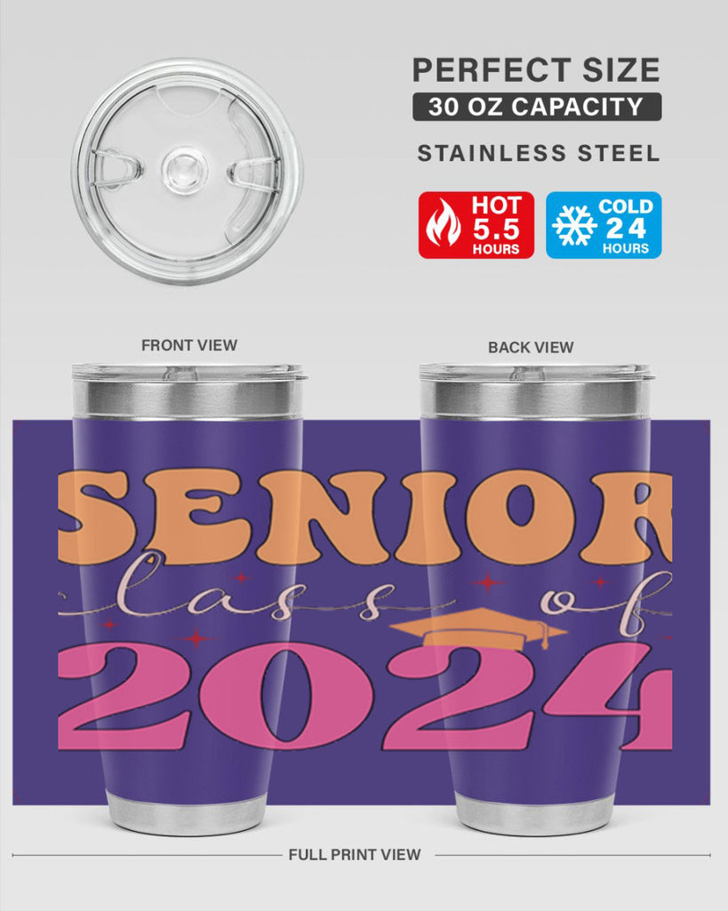 Senior class of 2024 17#- 12th grade- Tumbler