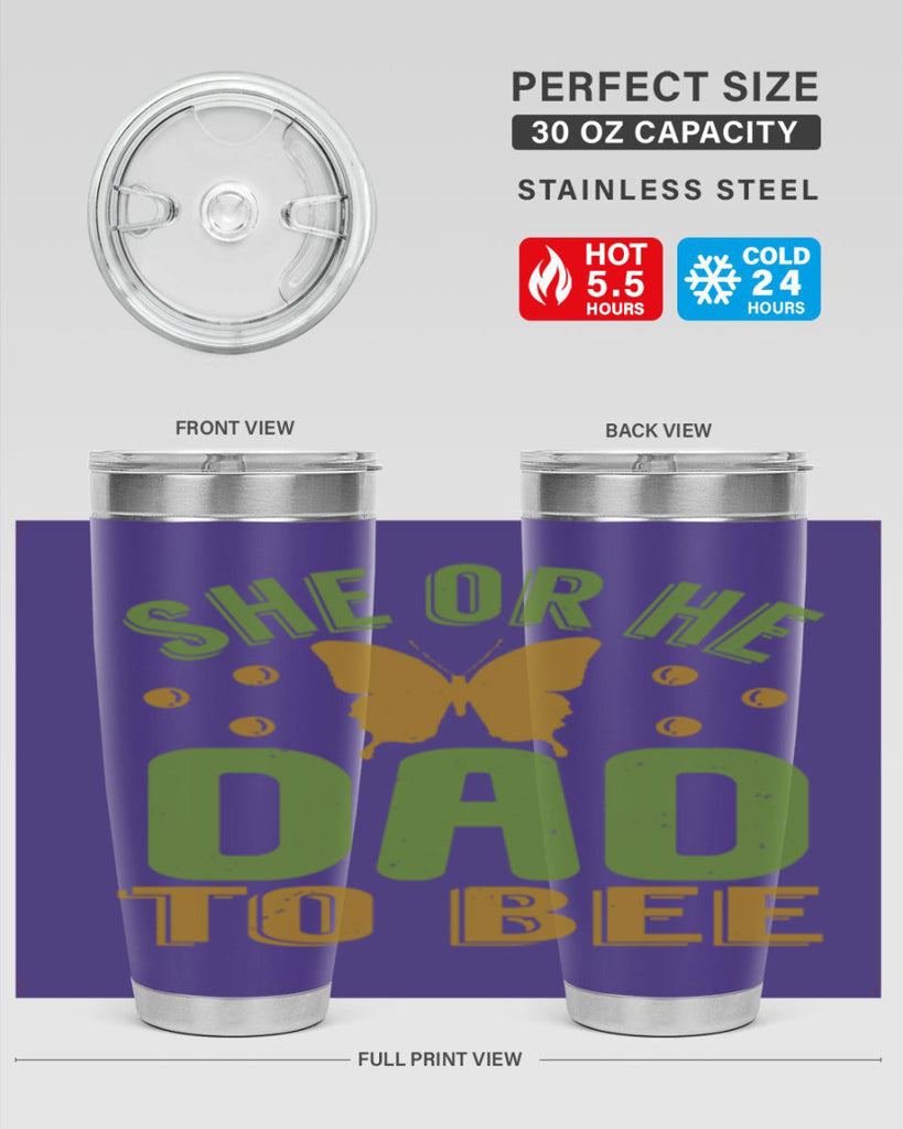 She or He Dad to bee Style 172#- baby- tumbler