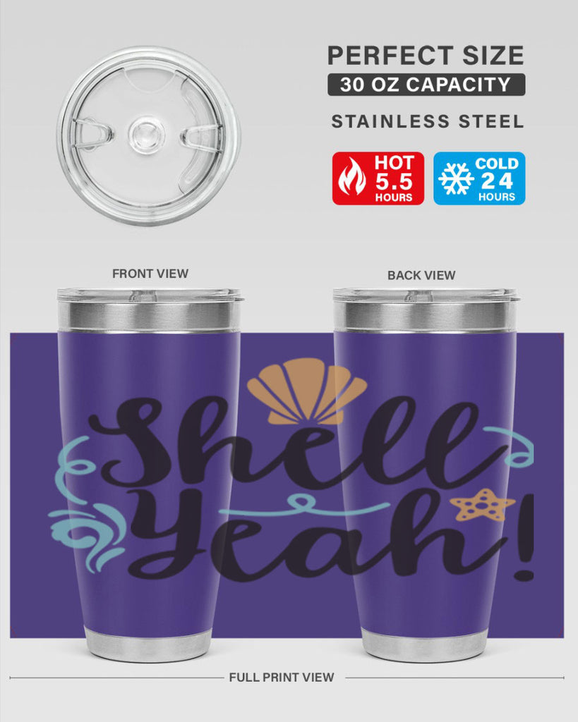 Shell Yeah 592#- mermaid- Tumbler