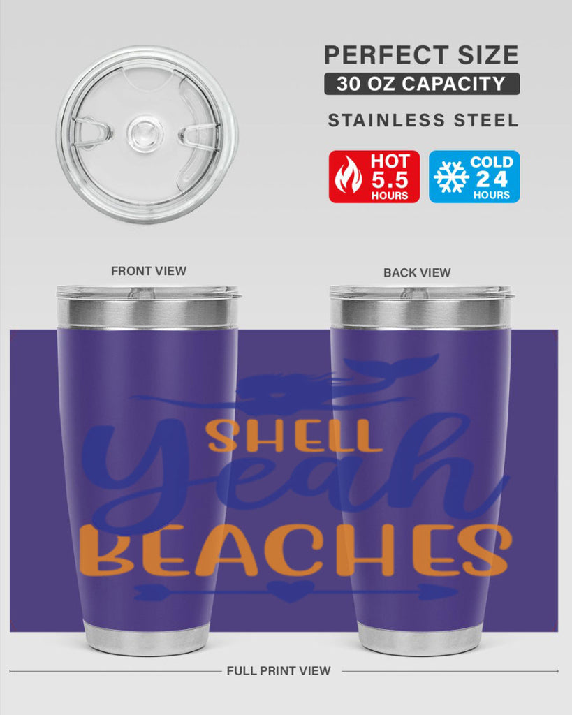 Shell Yeah Beaches 584#- mermaid- Tumbler