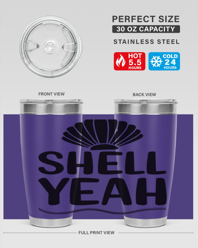 Shell yeah 597#- mermaid- Tumbler