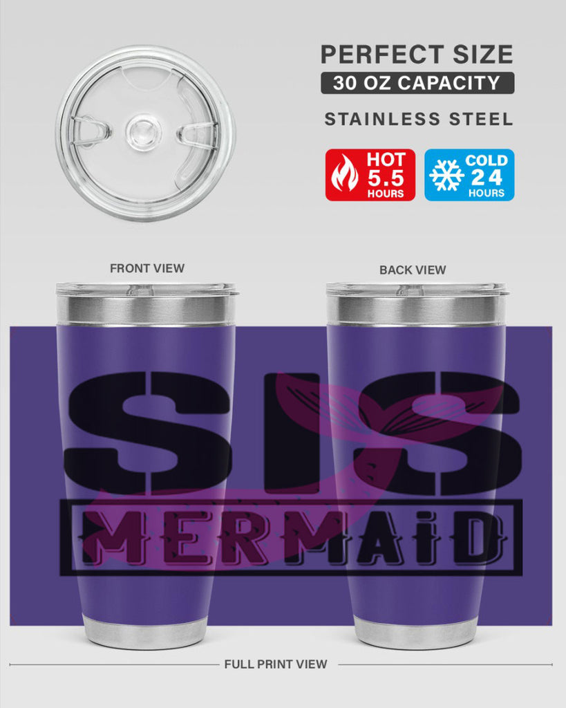 Sis mermaid 599#- mermaid- Tumbler