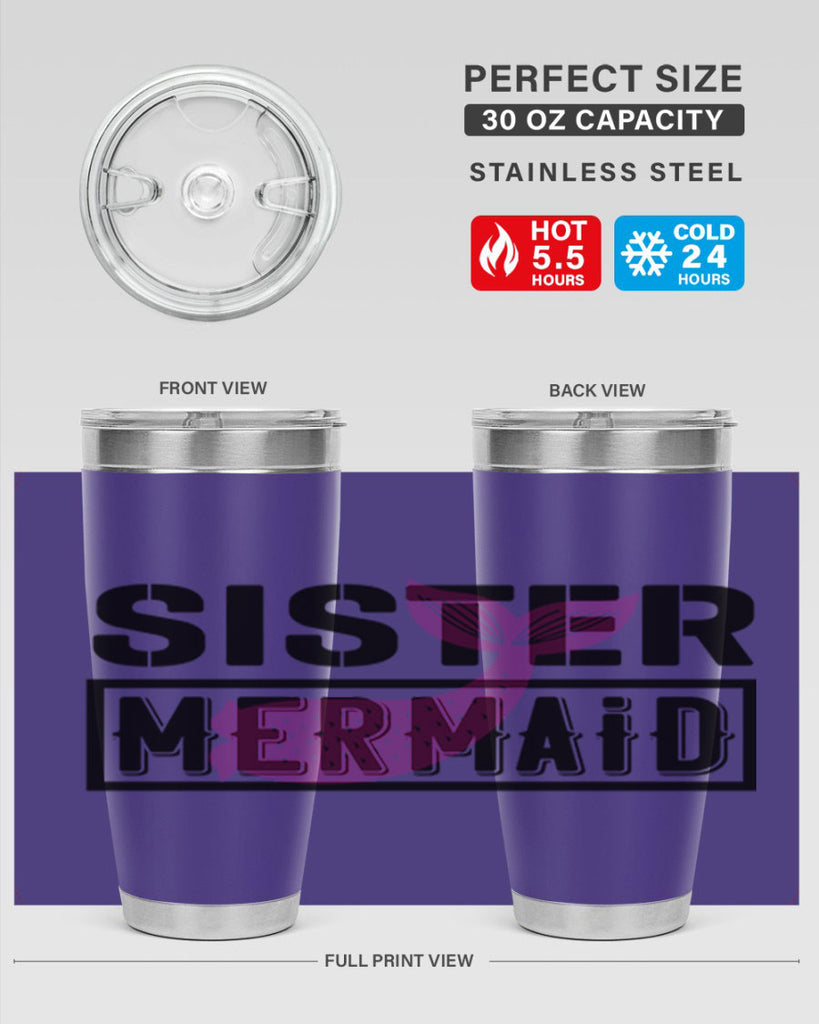 Sister mermaid 600#- mermaid- Tumbler