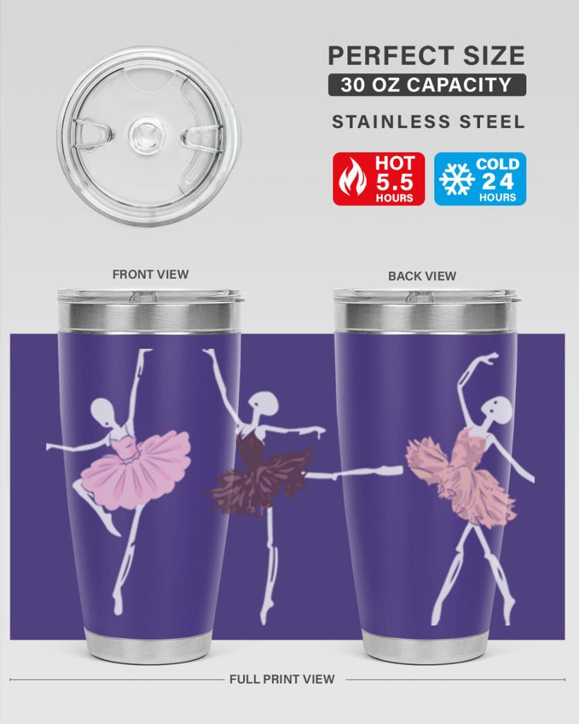 Skeleton Ballerinas Ballet Halloween Ballet 79#- ballet- Tumbler