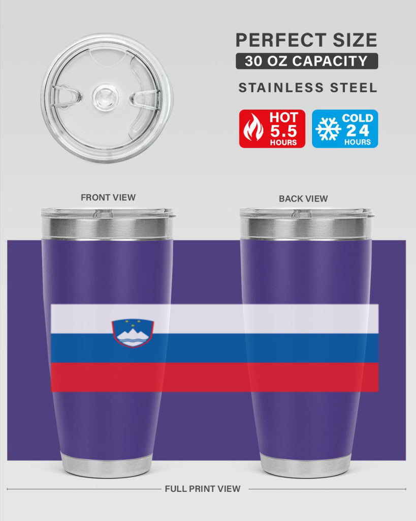 Slovenia 39#- world flags- Tumbler