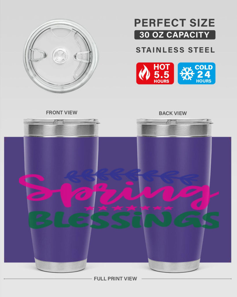Spring Blessings 419#- spring- Tumbler