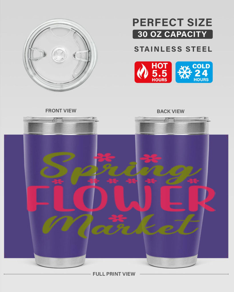 Spring Flower Market 423#- spring- Tumbler