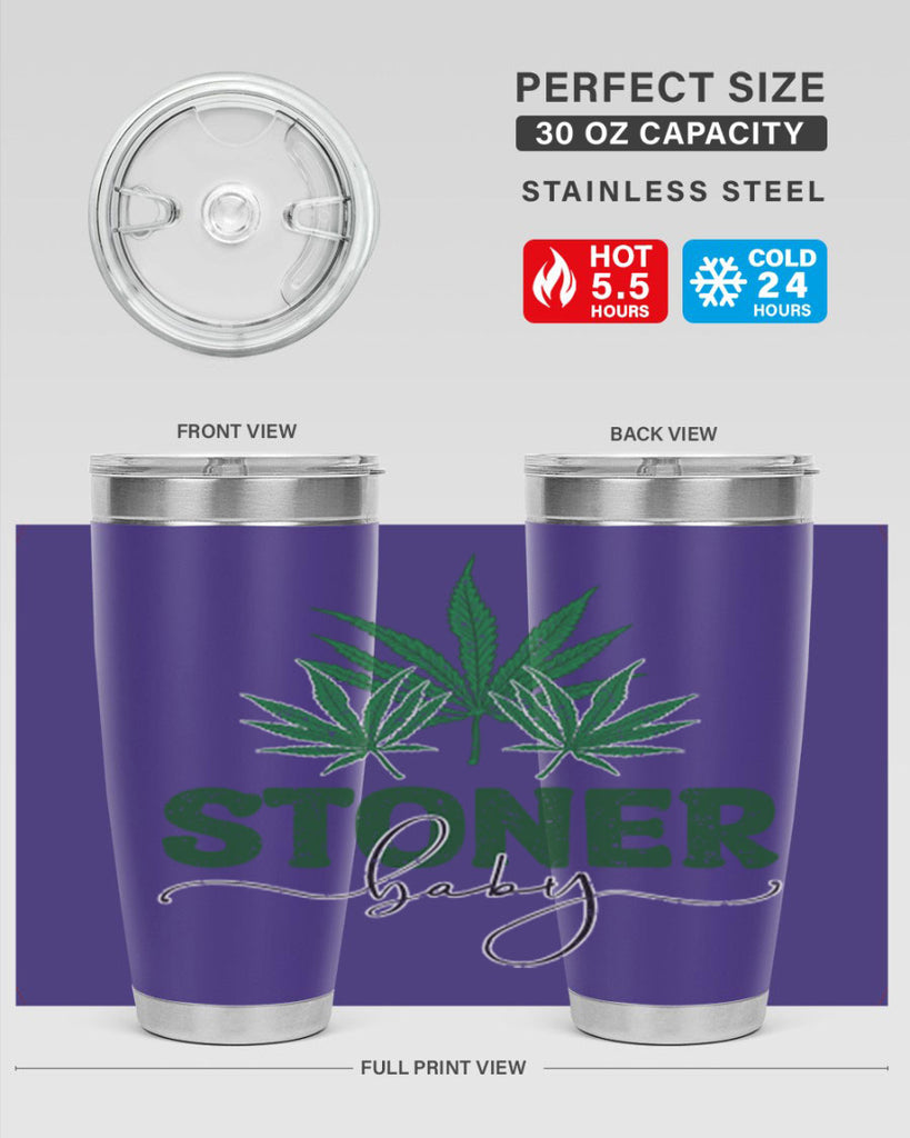 Stoner Baby Sublimation 261#- marijuana- Tumbler