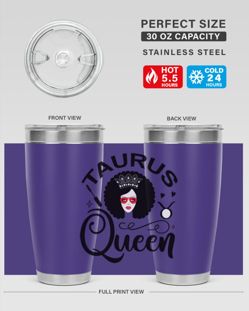 Taurus queen 505#- zodiac- Tumbler