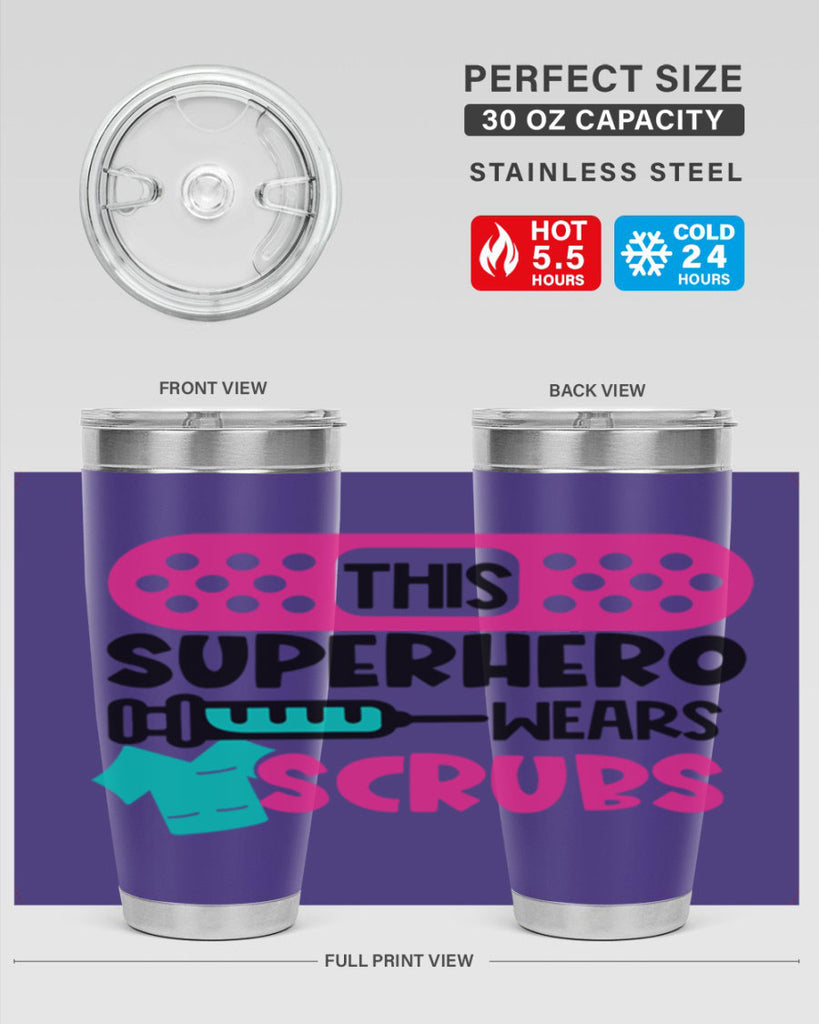 This Superhero Wears Scrubs Style Style 20#- nurse- tumbler