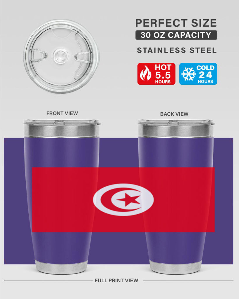 Tunisia 18#- world flags- Tumbler