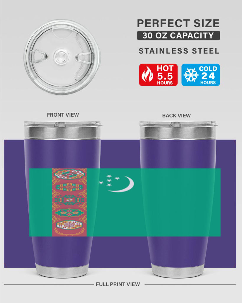 Turkmenistan 16#- world flags- Tumbler