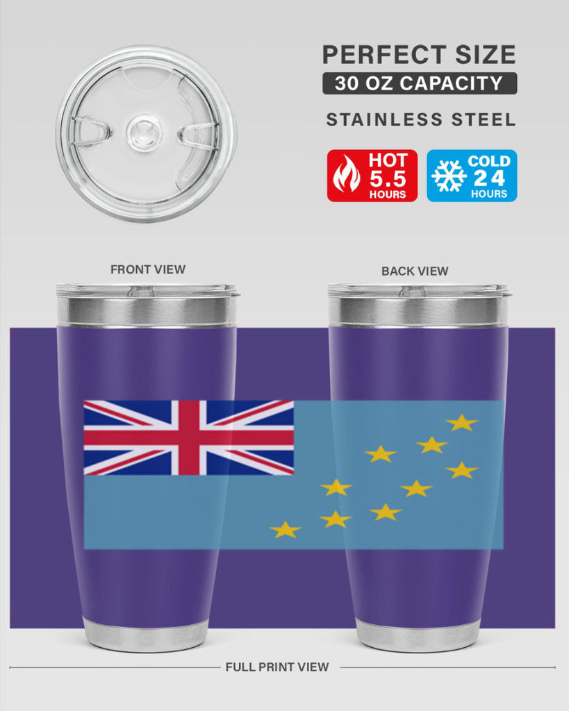 Tuvalu 15#- world flags- Tumbler