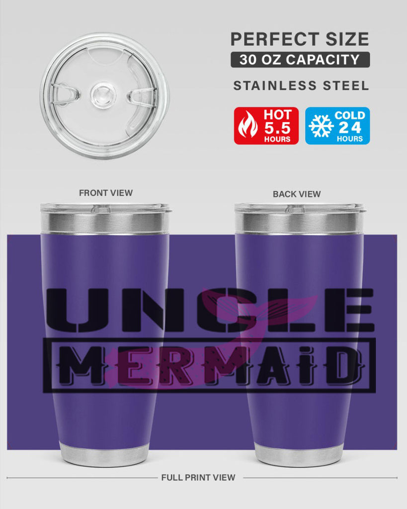 Uncle mermaid 634#- mermaid- Tumbler