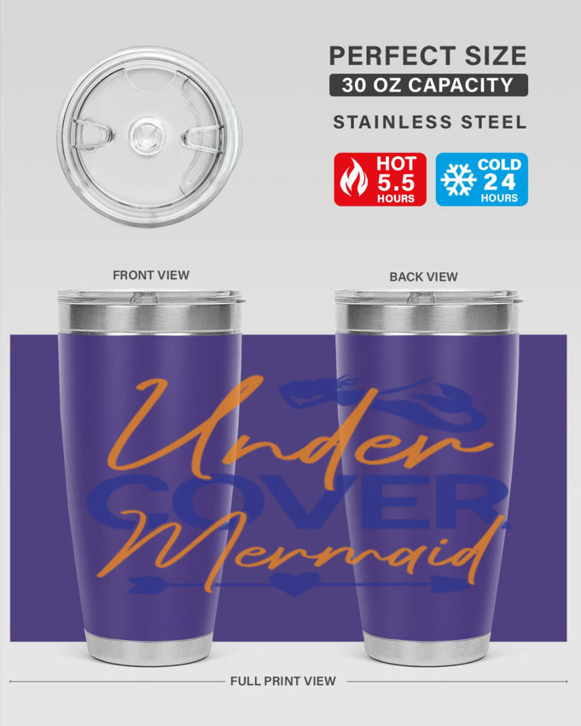 Under Cover Mermaid 636#- mermaid- Tumbler