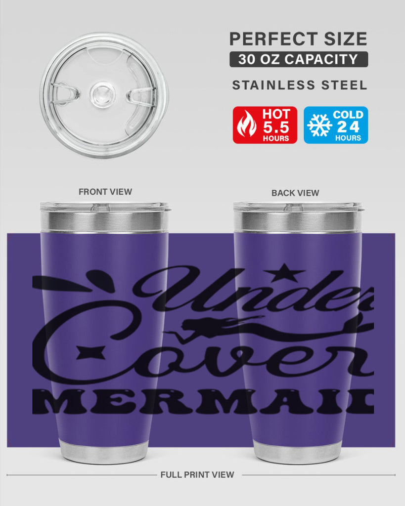 Under cover mermaid 646#- mermaid- Tumbler