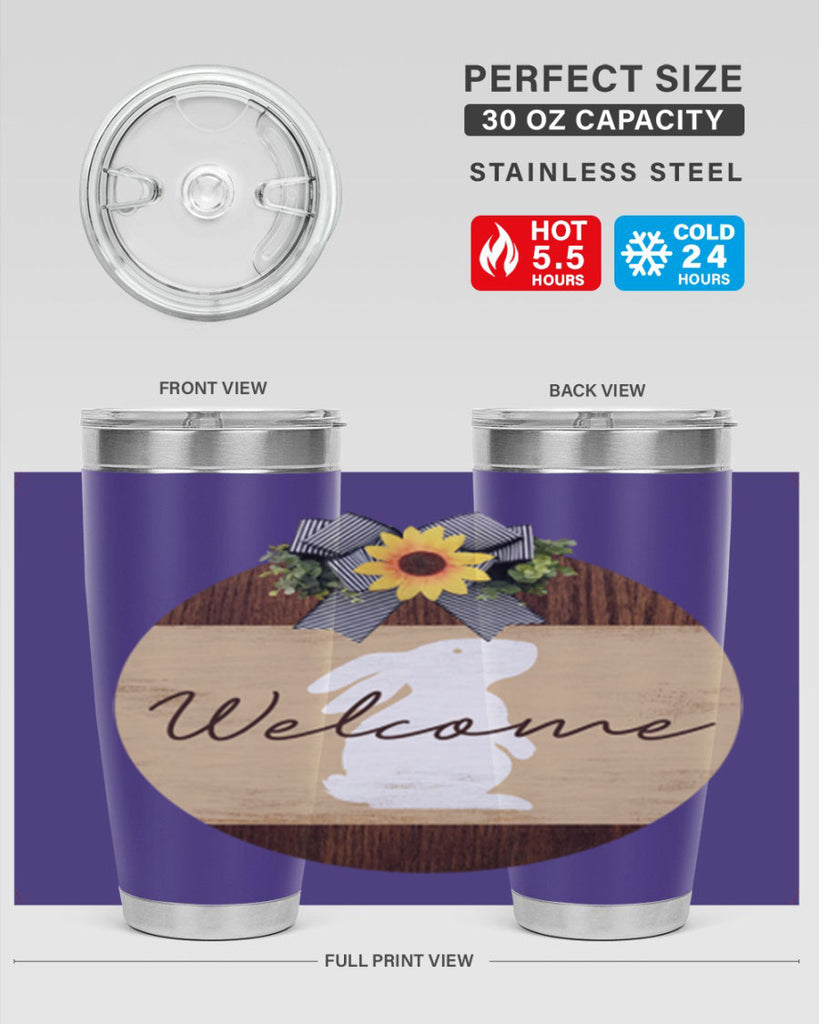 Welcome Bunny Mockup568#- spring- Tumbler