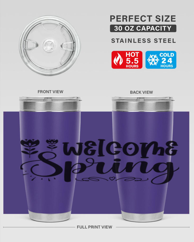 Welcome spring  595#- spring- Tumbler