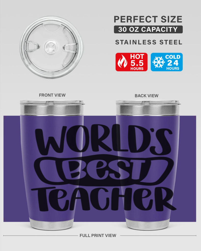 Worlds Best Teacher Style 27#- teacher- tumbler