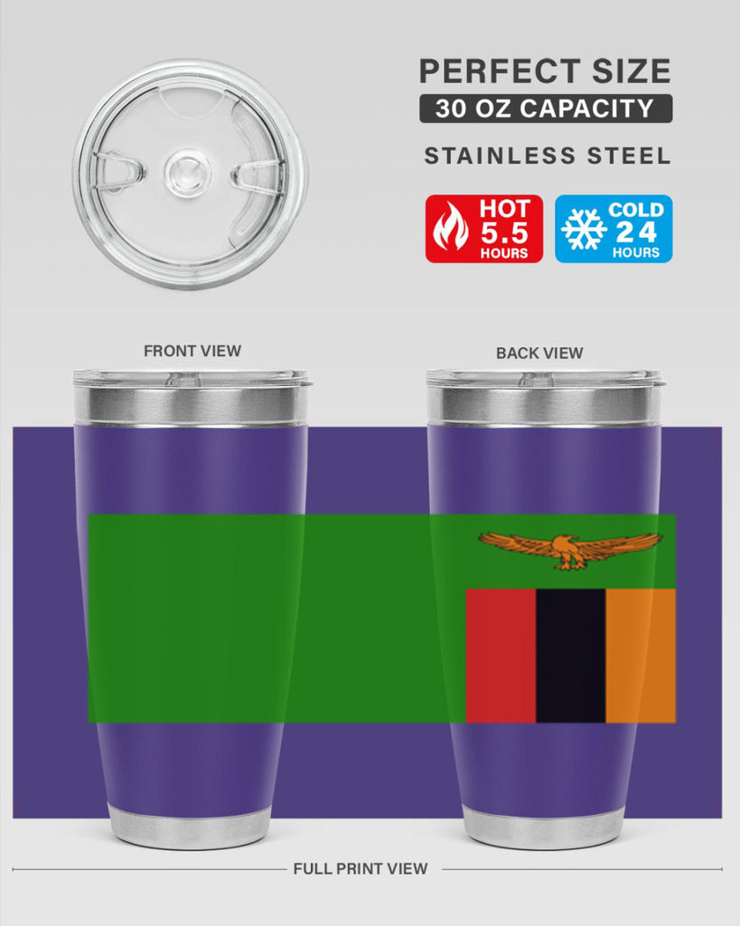 Zambia 2#- world flags- Tumbler