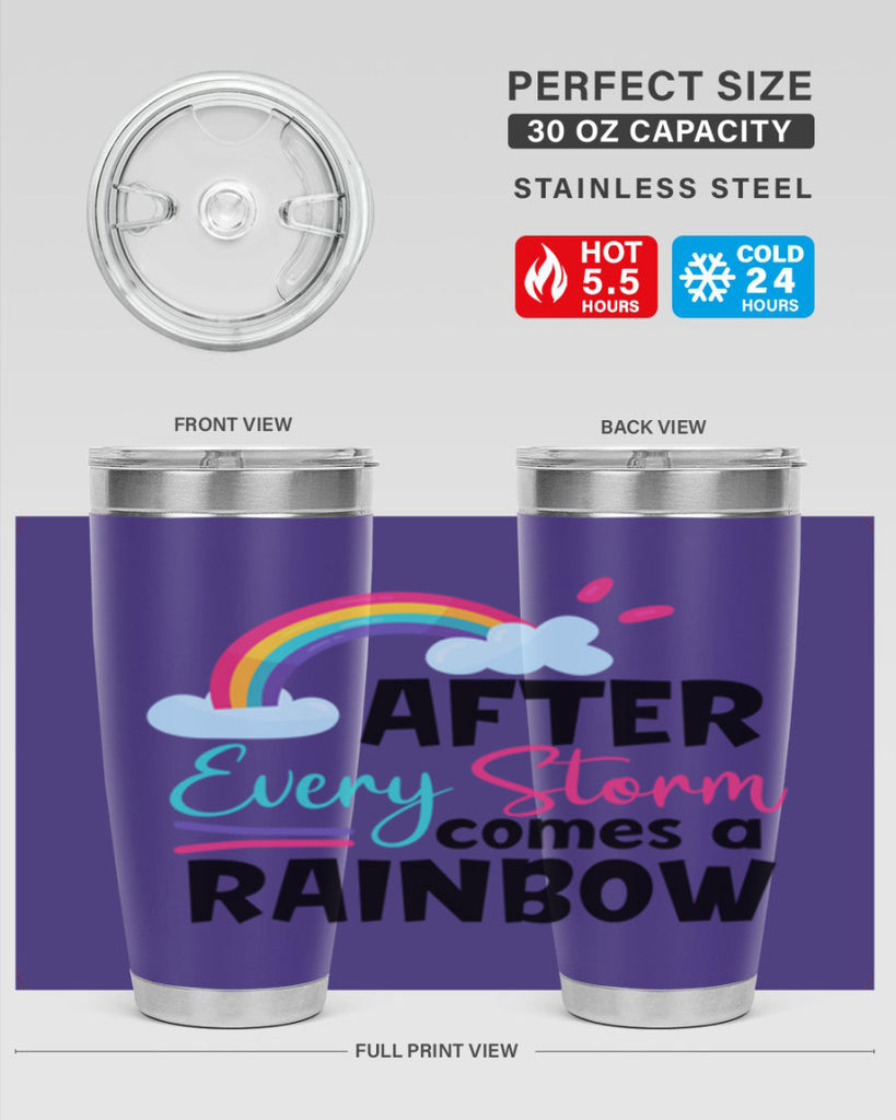 after every storm comes a rainbow Style 291#- baby- tumbler