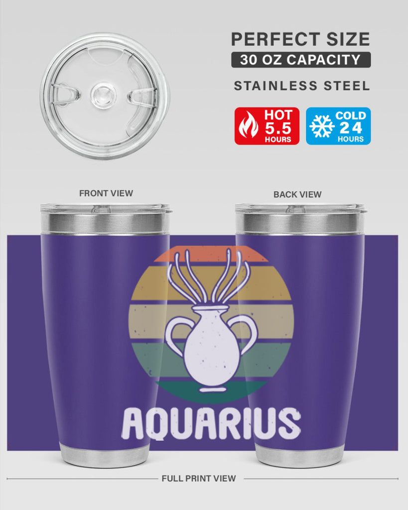 aquarius 78#- zodiac- Tumbler