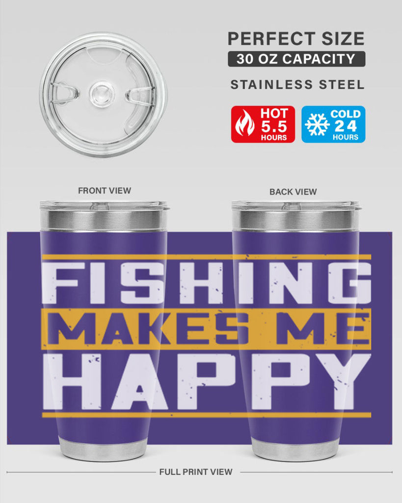 be happy and go for fishing 267#- fishing- Tumbler