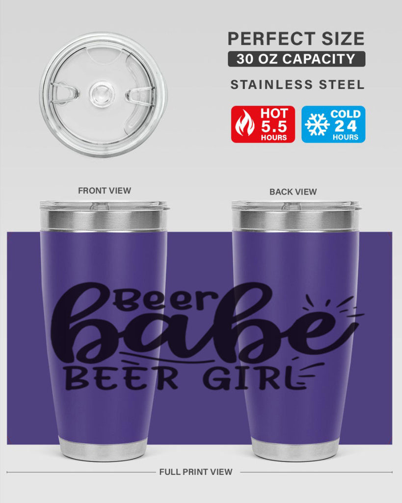 beer babe beer girl 136#- beer- Tumbler