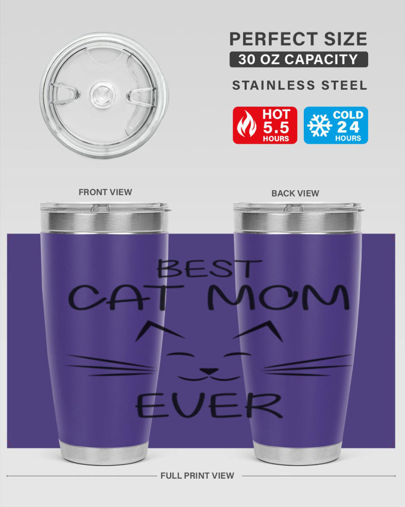 best cat mom ever 210#- mom- Tumbler