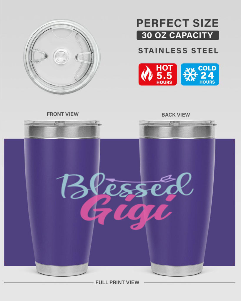 blessed gigi 65#- grandma - nana- Tumbler