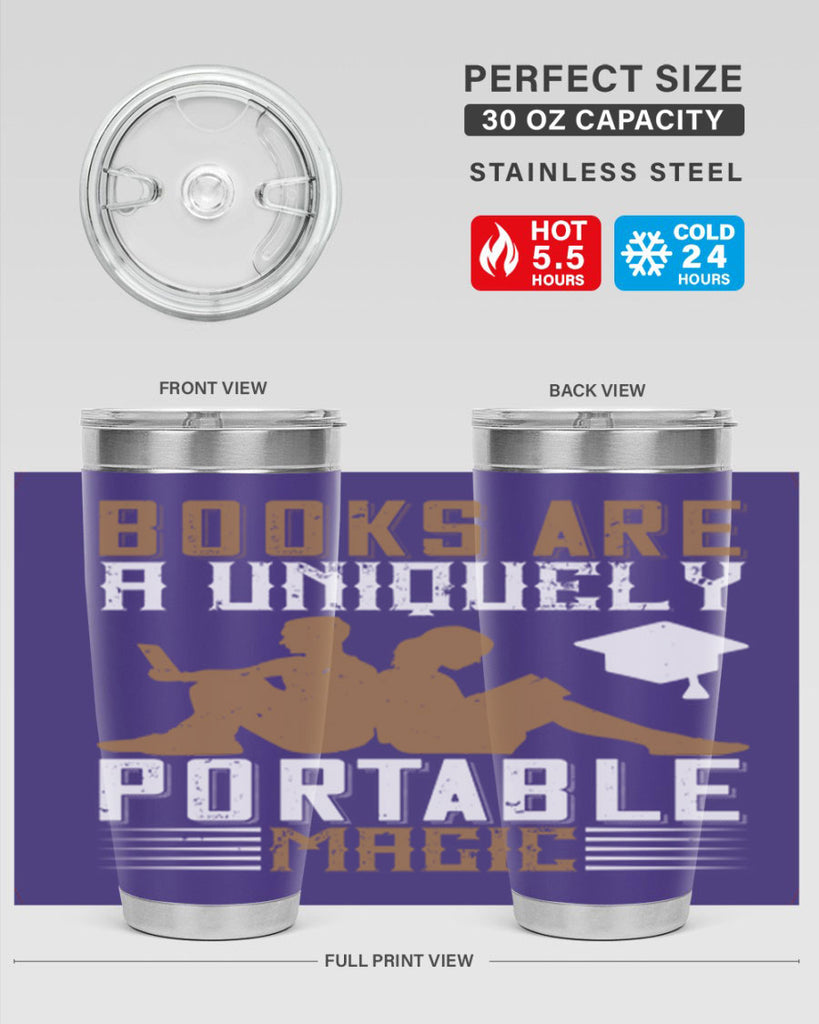 books are a uniquely portable magic 74#- reading- Tumbler