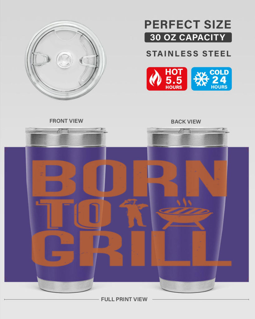 born to grill 1#- bbq- Tumbler