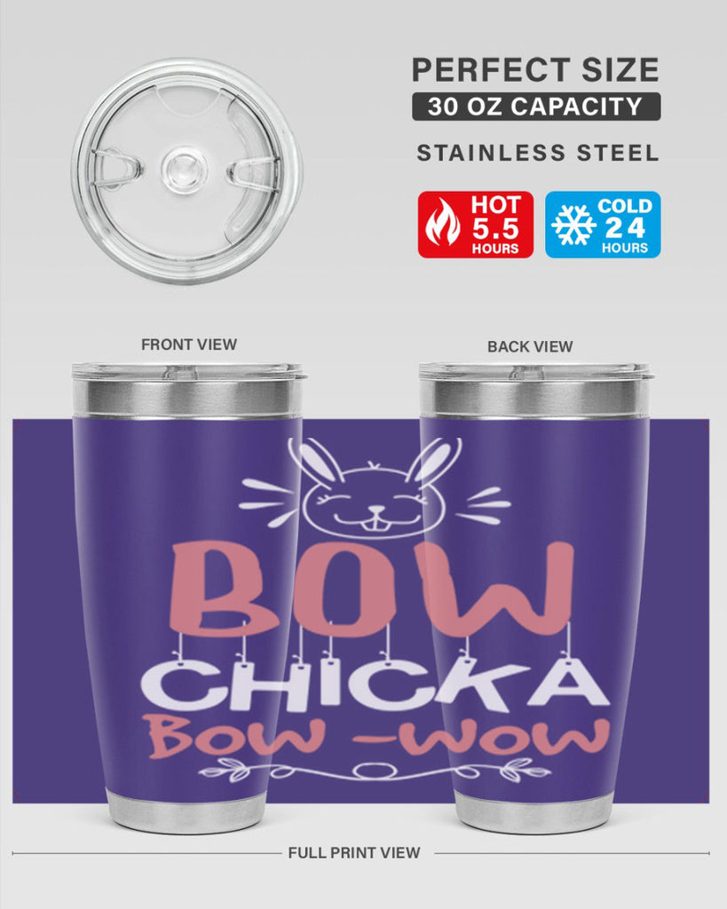 bow chicka bow wow 100#- easter- Tumbler