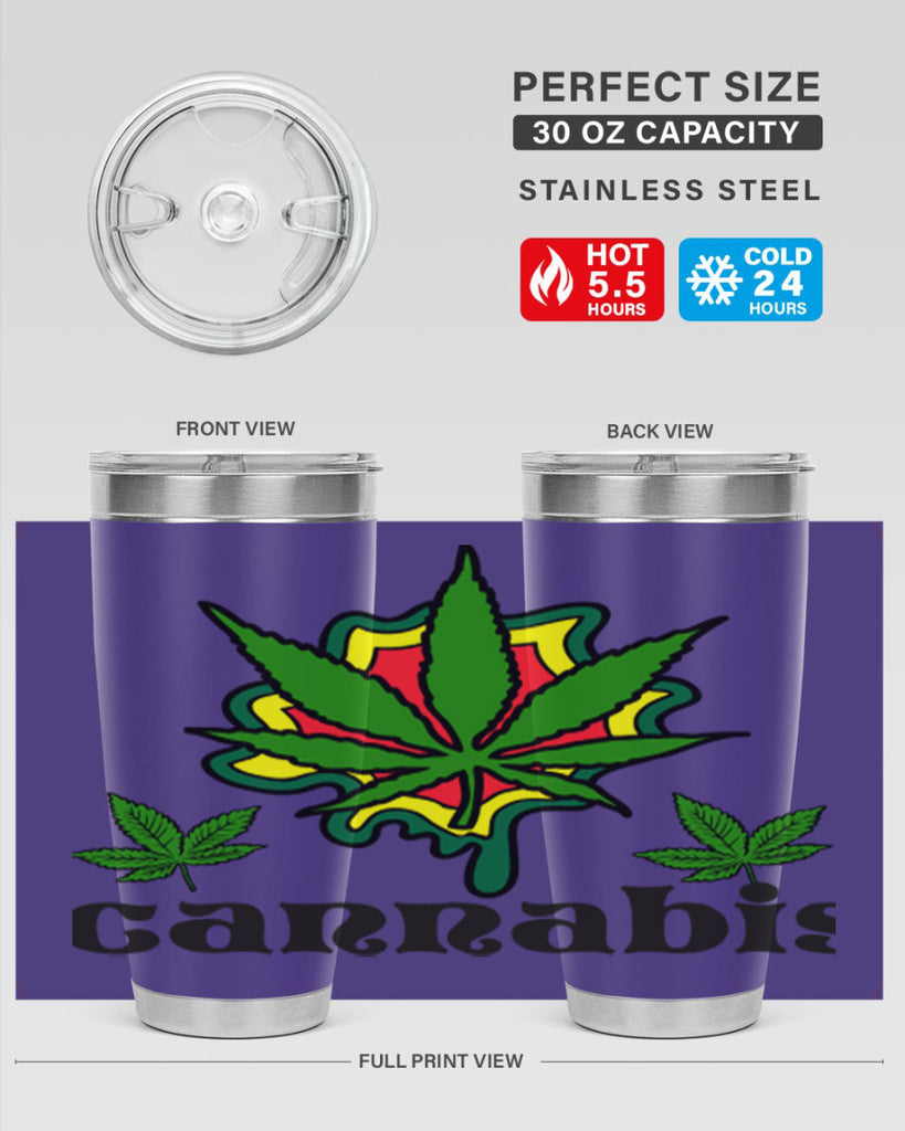 cannabis a 39#- marijuana- Tumbler